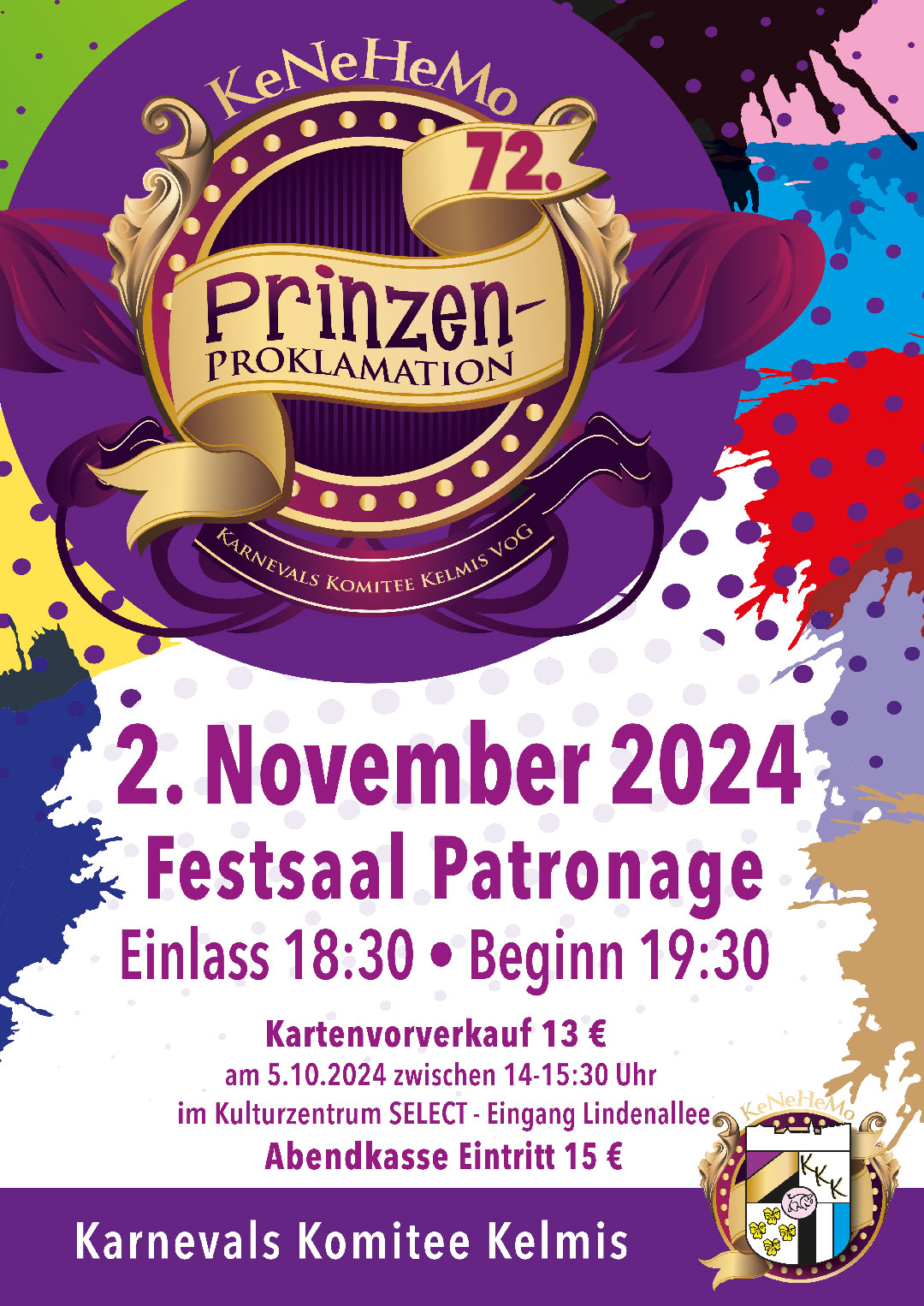 Plakat der PrinzenProklamation