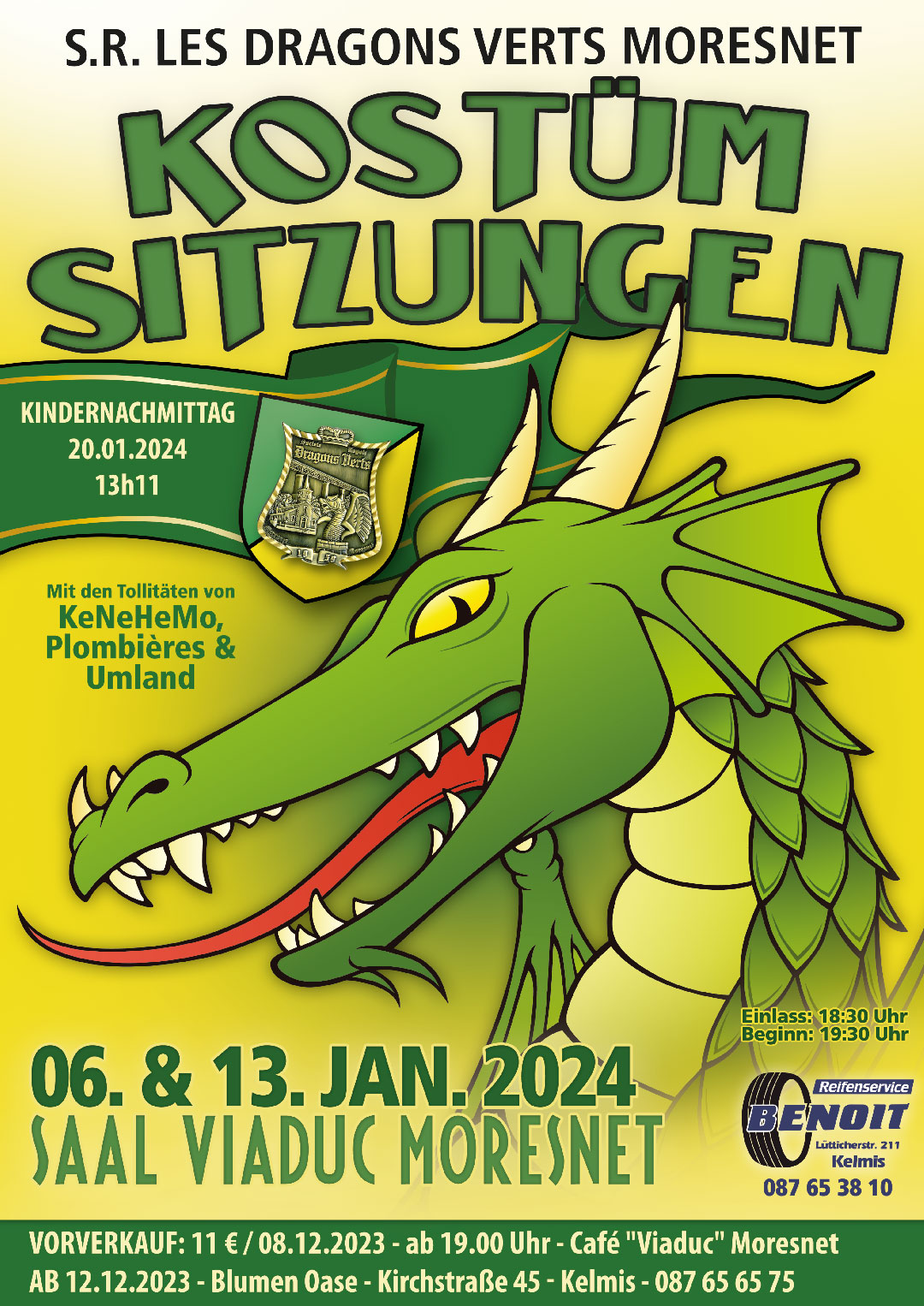 Plakat der Grünen Dragoner Sitzung